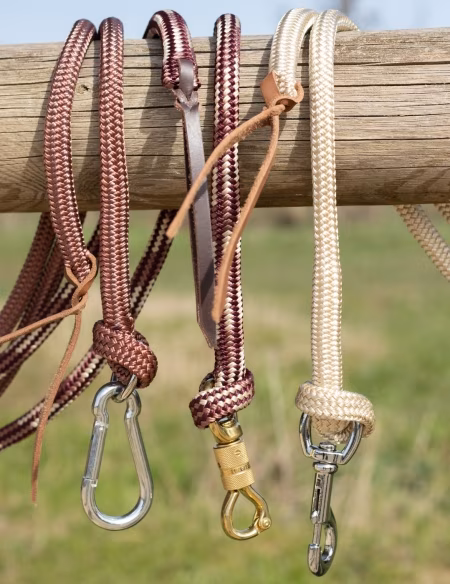 Mousqueton pompier, de sécurité et à tirette sur les longes en corde Horse & Ropes