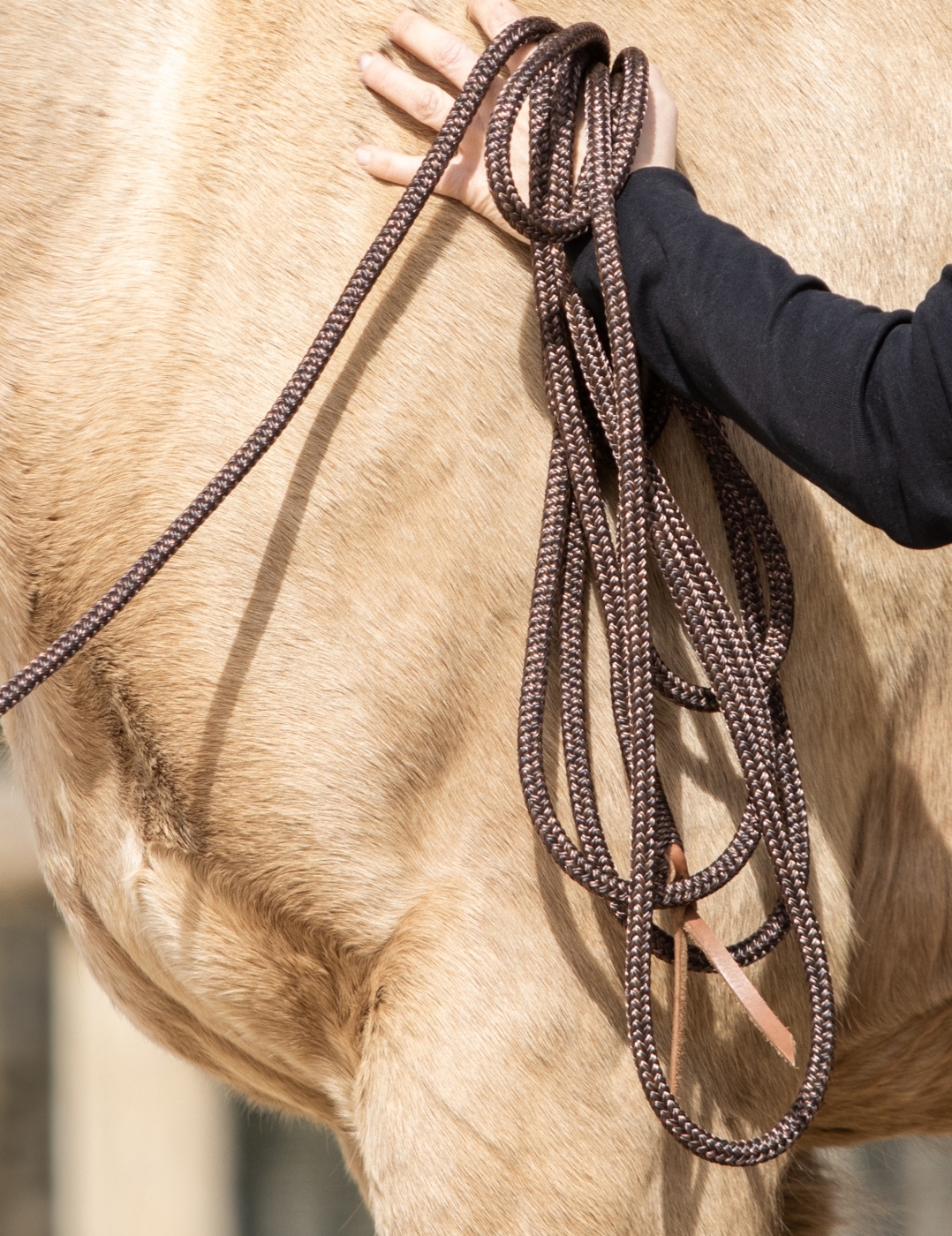 Longe de travail fine d'une longueur intermédiaire entre la 3m70 et la 7m