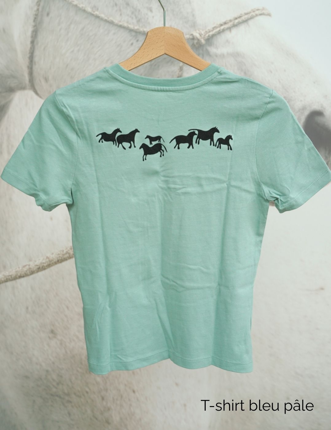 Tshirt bleu pâle Takh col rond