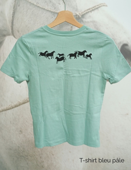 Tshirt bleu pâle Takh col rond