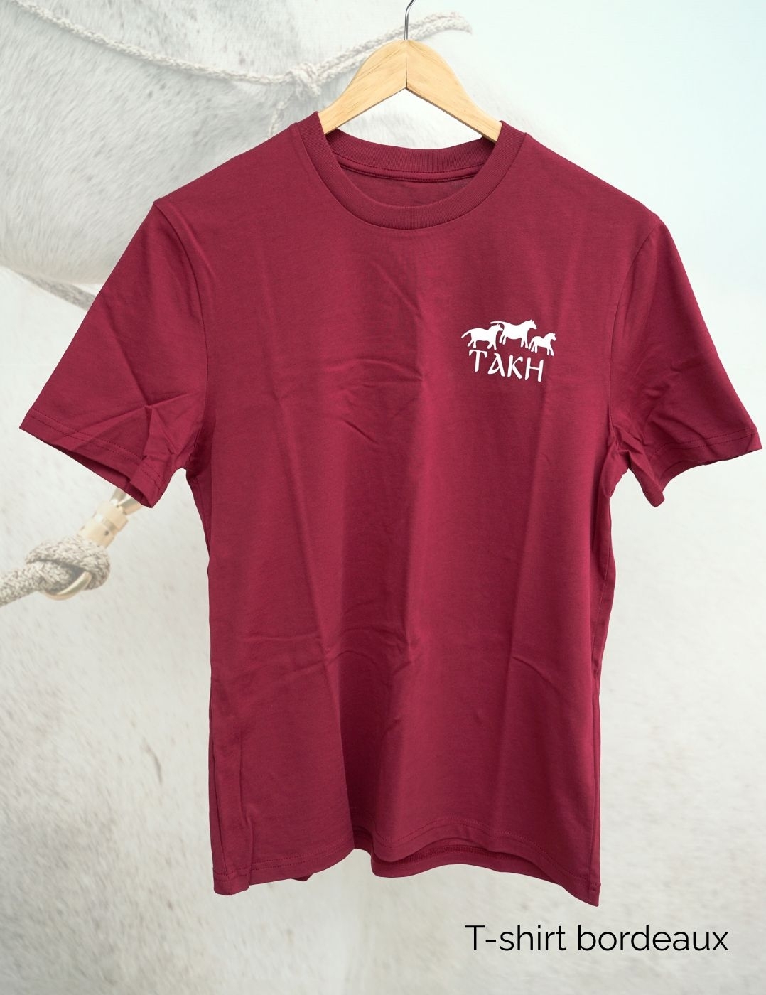 Tshirt bordeaux Takh col rond