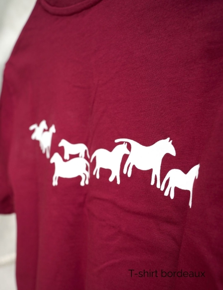 Tshirt bordeaux Takh col rond
